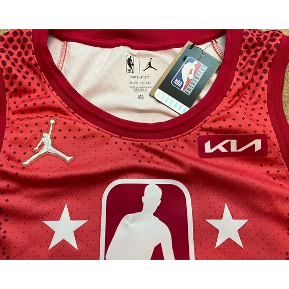 Jordan LeBron James #6 2022 NBA All-Star Game Swingman Red Jersey Mens Size 2XL - Picture 5 of 9